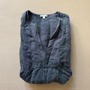 James Perse Empire Seam Open Front Dress